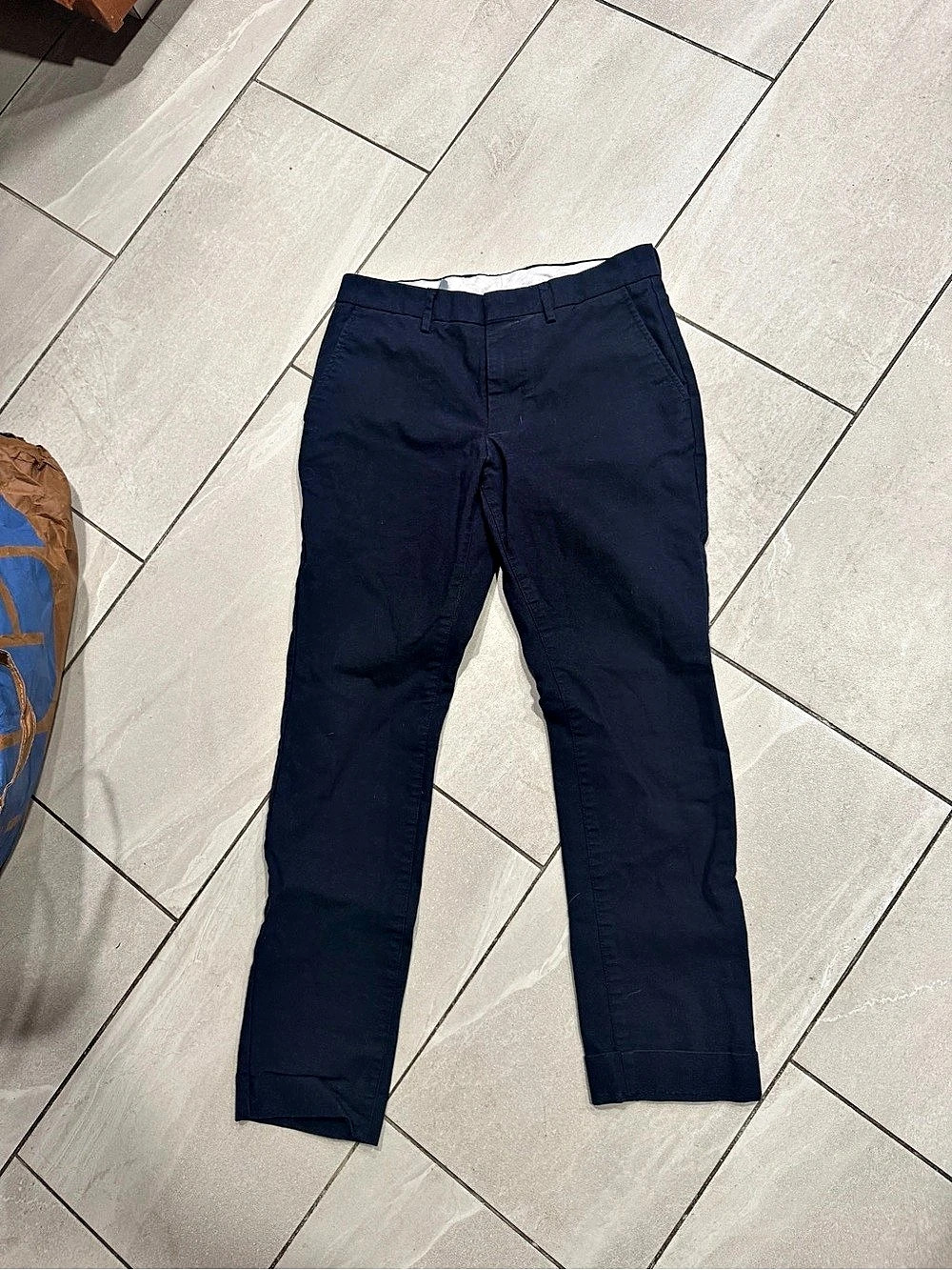 Old Navy Slim Straight Leg Pants in Blue Waist 30